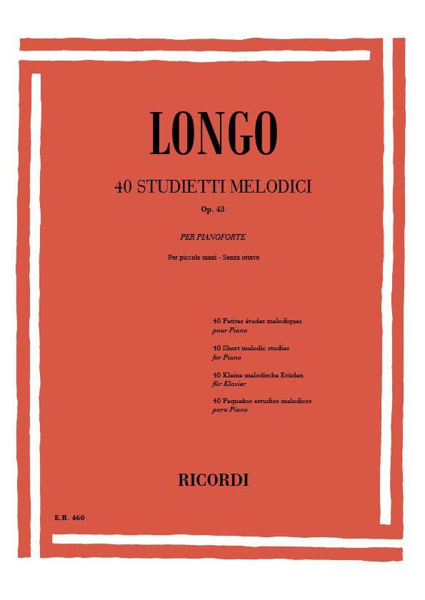 40 Studietti Melodici Per Piccole Mani Senza